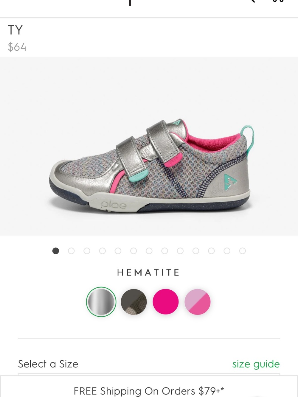 Plae HEMATITE sneakers size 11 NIB